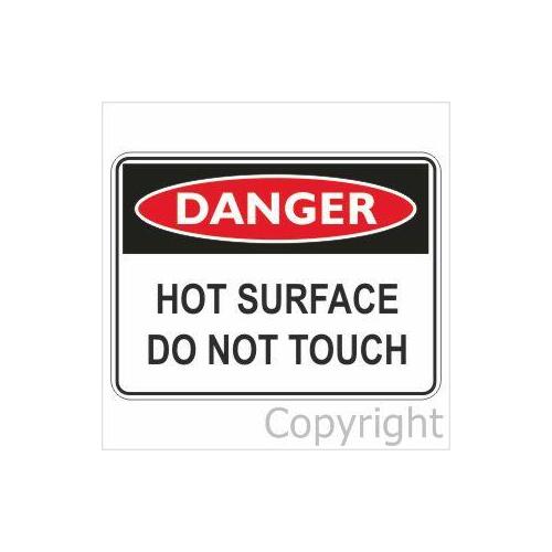 Hot Surface Do Not Touch - Danger Sign