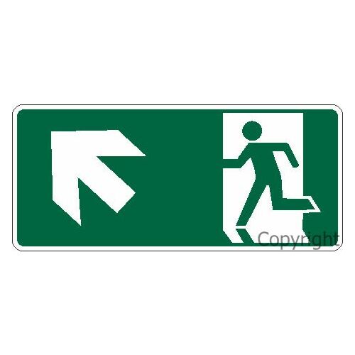 Exit Left Upstairs - Picto Sign