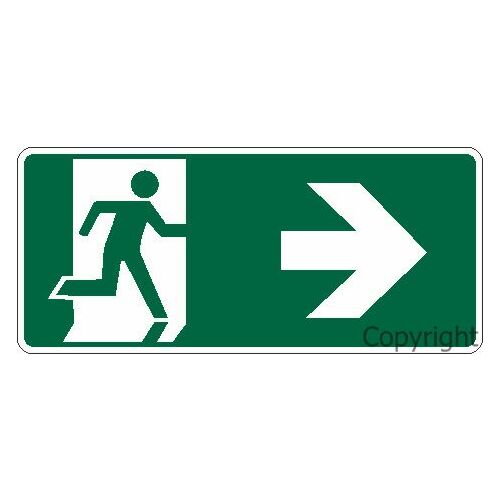 Exit Out Door Right - Picto Sign