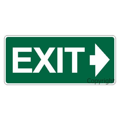 Exit Right - Sign
