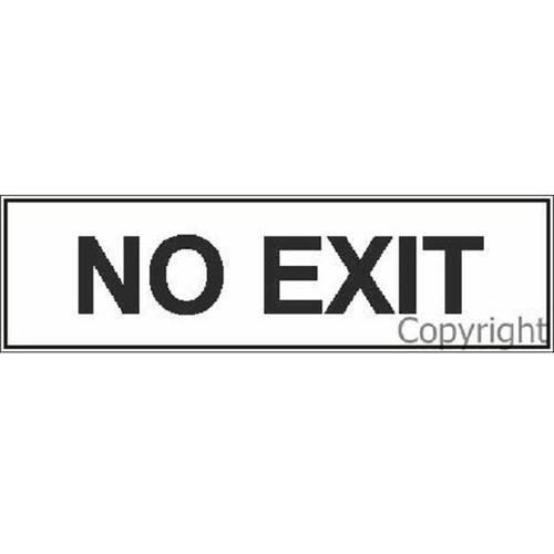 No Exit Sign