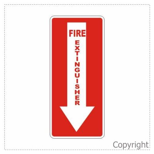 Fire Extinguisher Below  Sign