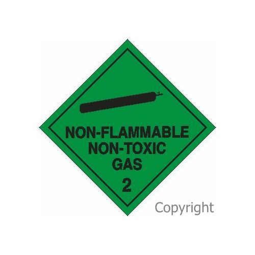 Non-Flammable Non-Toxic Gas Sign 