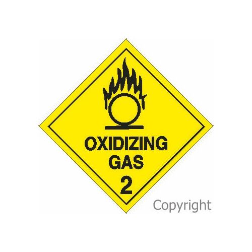 Oxidizing Gas Sign
