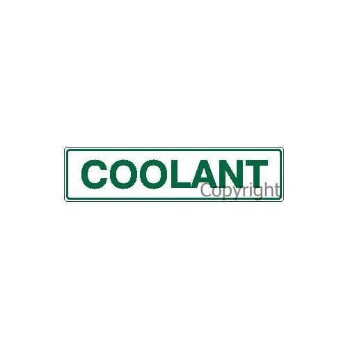 Coolant Sign