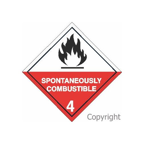 Spontaneously Combustible Sign