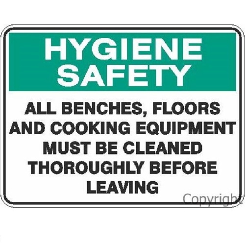 Hygiene Safety Clean Kitchen Sign