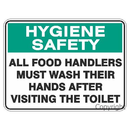 Wash Hands After Toilet Sign