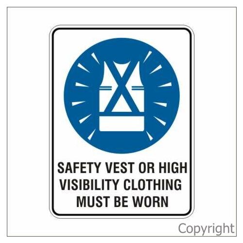 Safety Vest Or High Vis Vest Sign