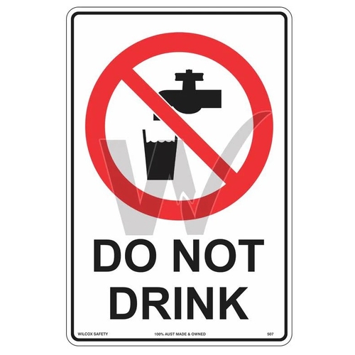 Prohibition Sign - Do Not Drink