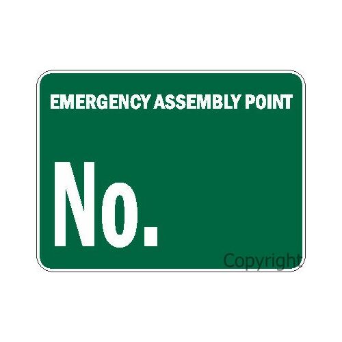 Emergency Assembly No. Sign