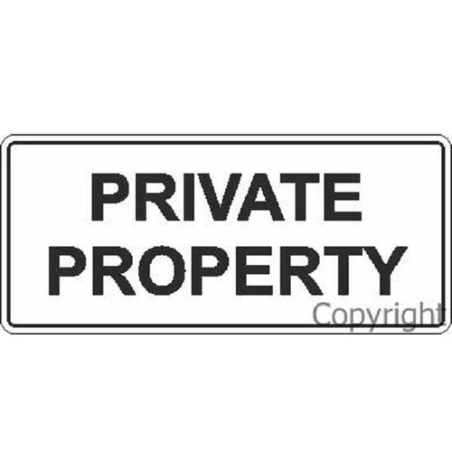 Private Property Sign