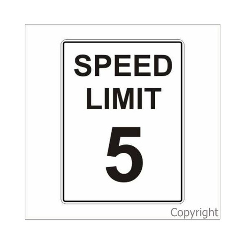 Speed Limit 5Km Sign
