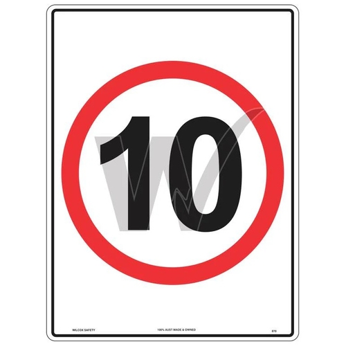 Speed Limit Sign - 10km