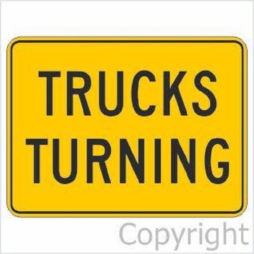 Trucks Turning Sign