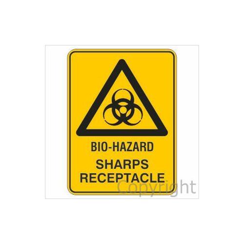 Bio-Hazard Sharps Receptacle Sign