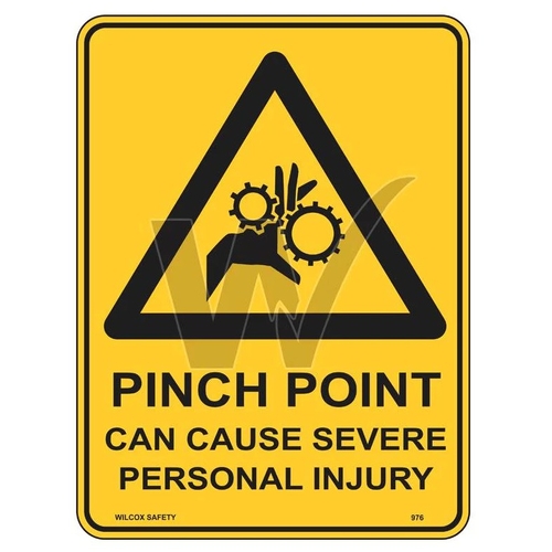 Warning Sign - Pinch Point Can Cause Severe Personal Injury 